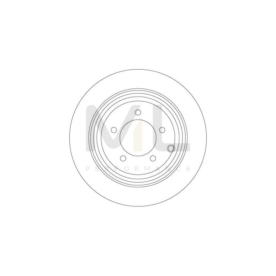 TRW DF6326 Brake Disc Solid, Painted | ML Performance Car Parts