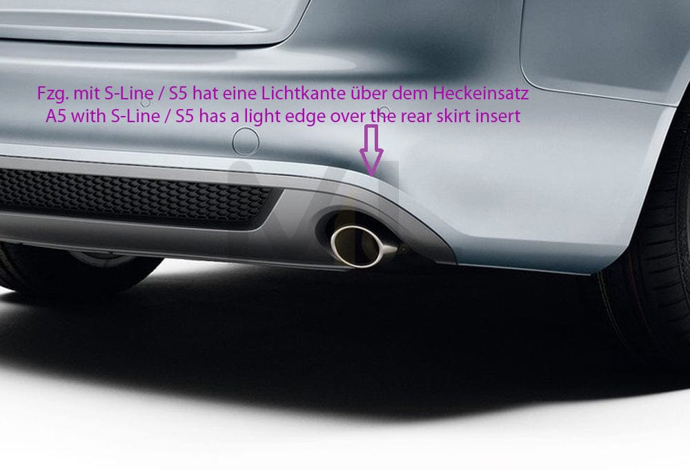Rieger 00055436 Audi B8 B81 A5 Rear Diffuser 5 | ML Performance UK Car Parts