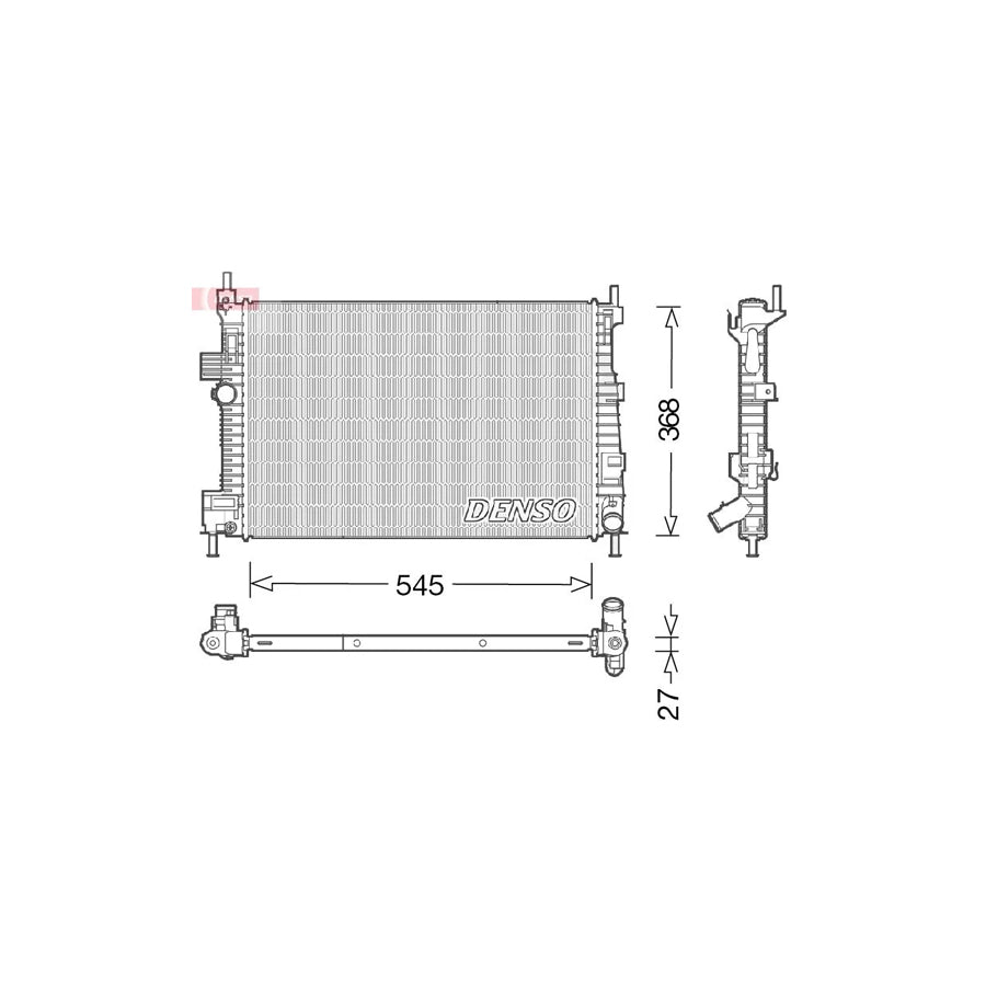 DENSO DRM10009 Engine Radiator for Ford C-Max