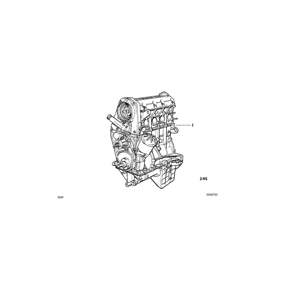 Genuine BMW 11009060620 E36 Set Mounting Parts Short Engine (Inc. 316i & 318i) | ML Performance US Car Parts