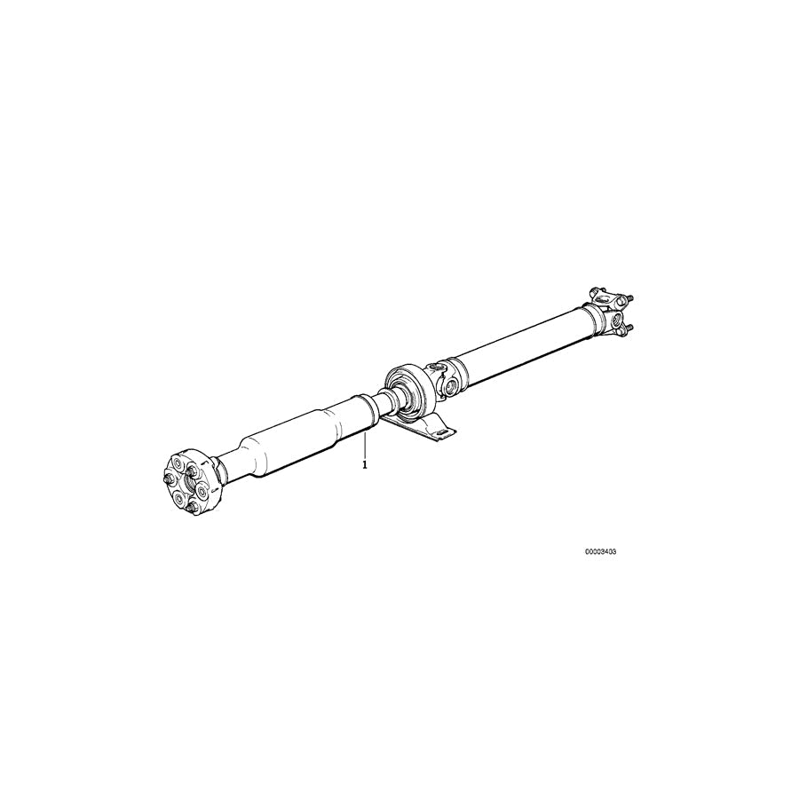 Genuine BMW 26112225125 E28 E24 Drive Shaft Assy 5 Speed Gearbox (Sport) (Inc. M635CSi, M5 & M6) | ML Performance US