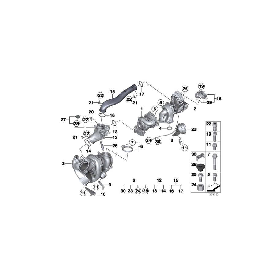 Genuine BMW 11428508036 E71 F11 F16 Return Pipe (Inc. 750dX, 750LdX & M550dX) | ML Performance US Car Parts