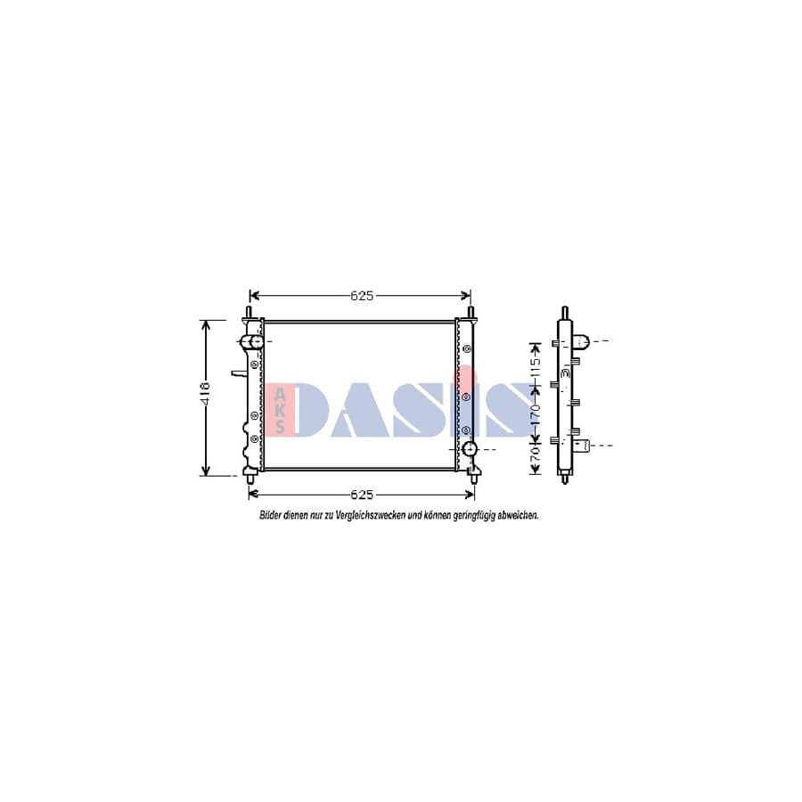 AKS Dasis 080007N Engine Radiator