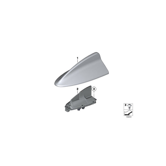 Genuine BMW 65209226894 I12 Roof Antenna (Inc. 320i, M3 & 118dX) | ML Performance US