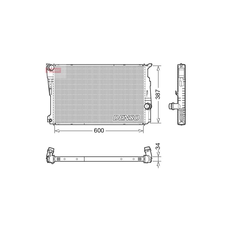 DENSO DRM05006 Engine Radiator for BMW X4 (F26)