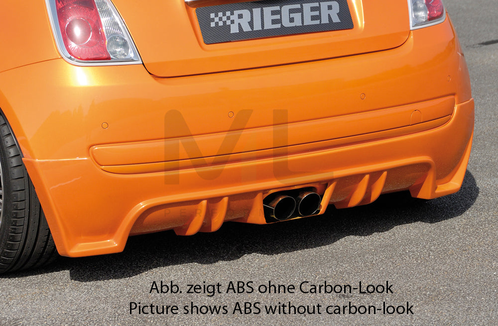 Rieger 00099161 Fiat 500 (312) Rear Diffuser 1 | ML Performance UK Car Parts