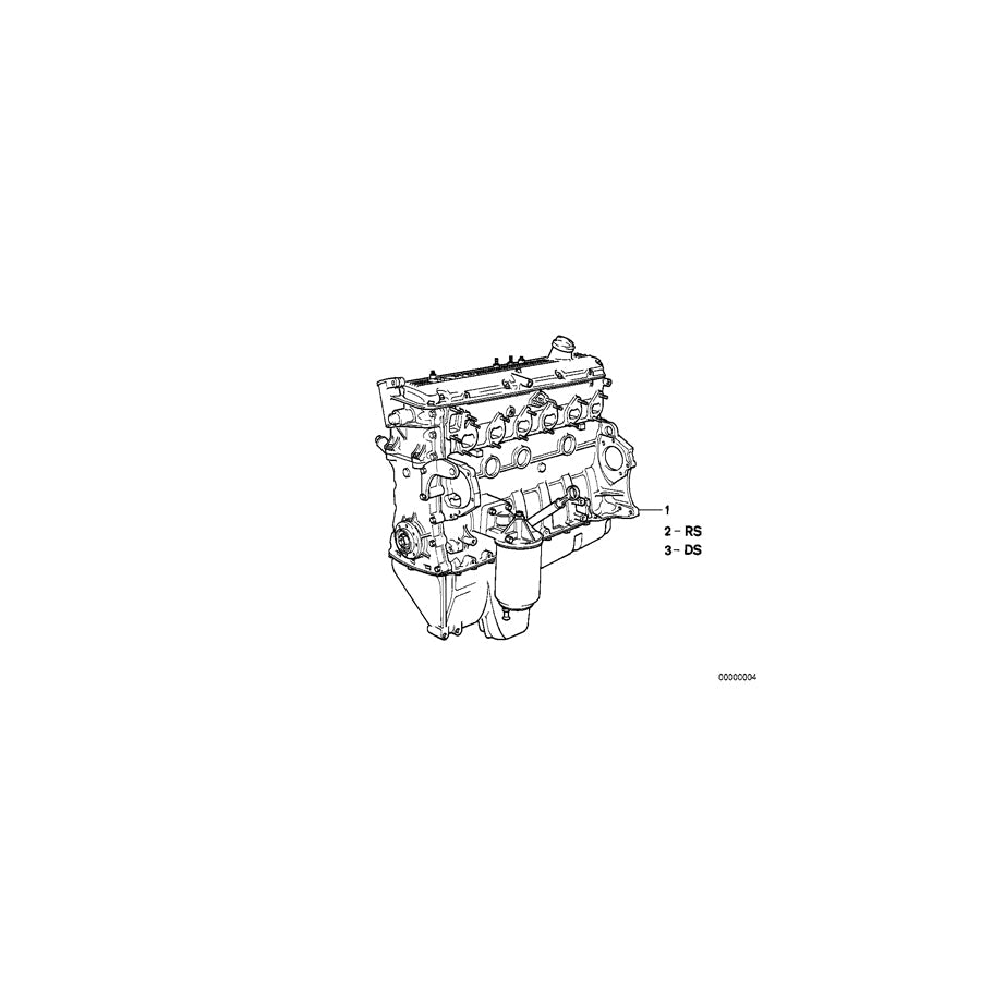 Genuine BMW 11009059270 E24 E28 E23 Set Mounting Parts Short Engine (Inc. 633CSi, 535i & 628CSi) | ML Performance US Car Parts