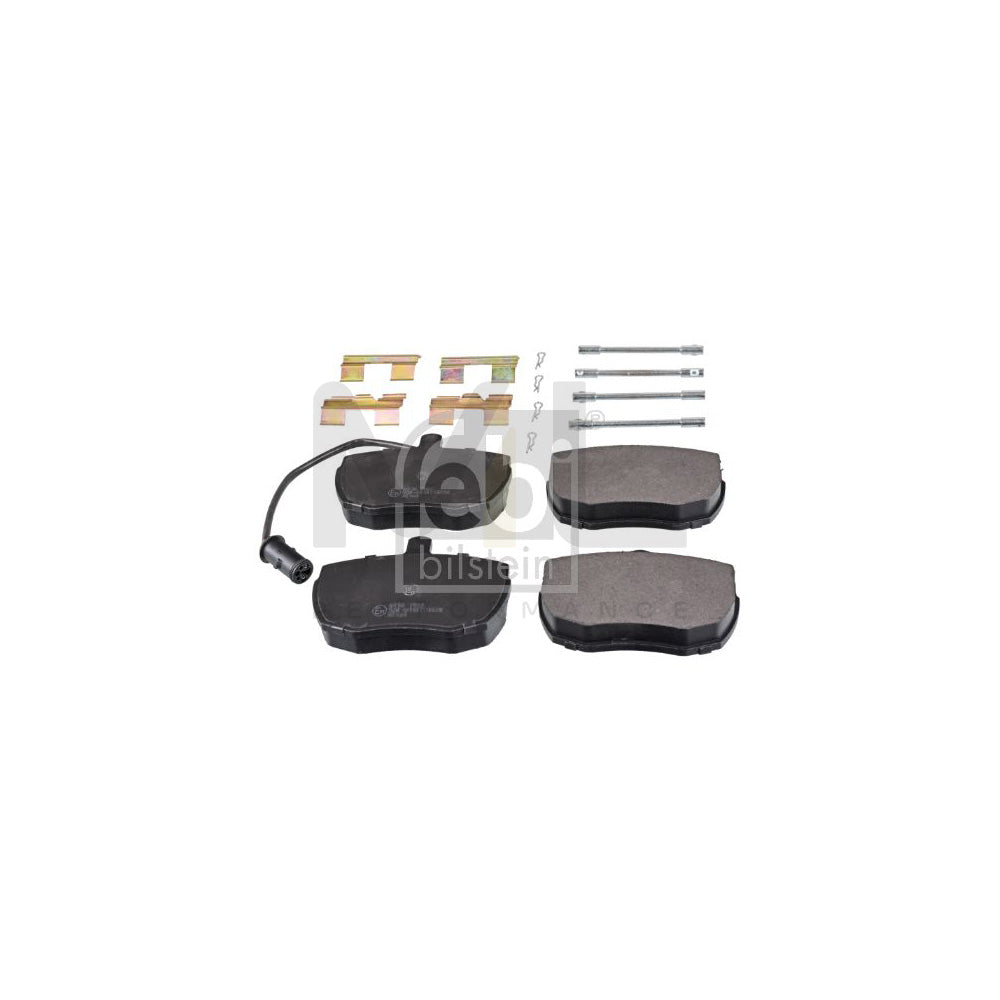 Febi Bilstein 116127 Brake Pad Set For Land Rover Discovery I (Lj) Front Axle, Incl. Wear Warning Contact, With Attachment Material