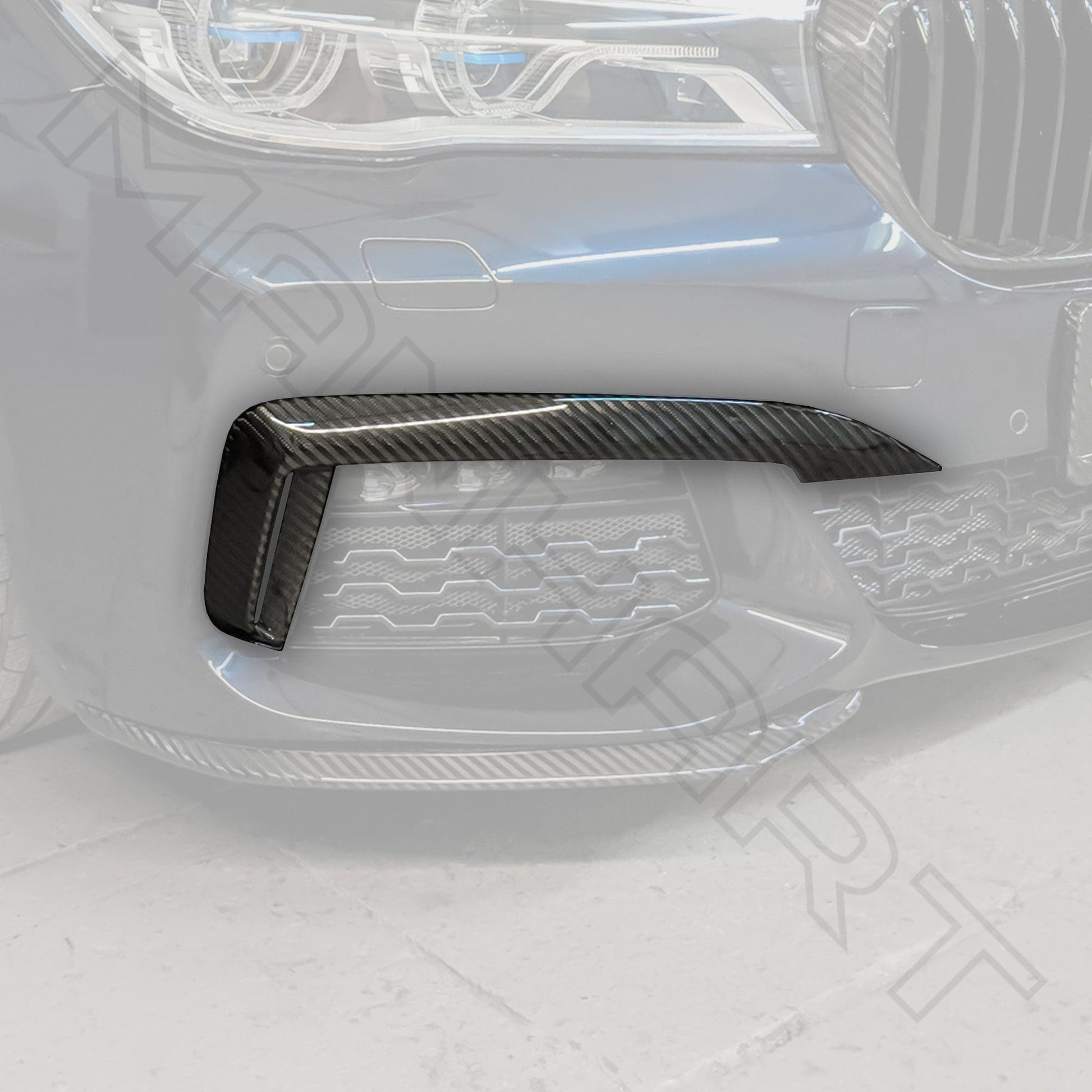 MANHART MH2G1121206 CARBON TWO-PIECE FRONT BUMPER INSERTS FOR BMW G1X 7-SERIES