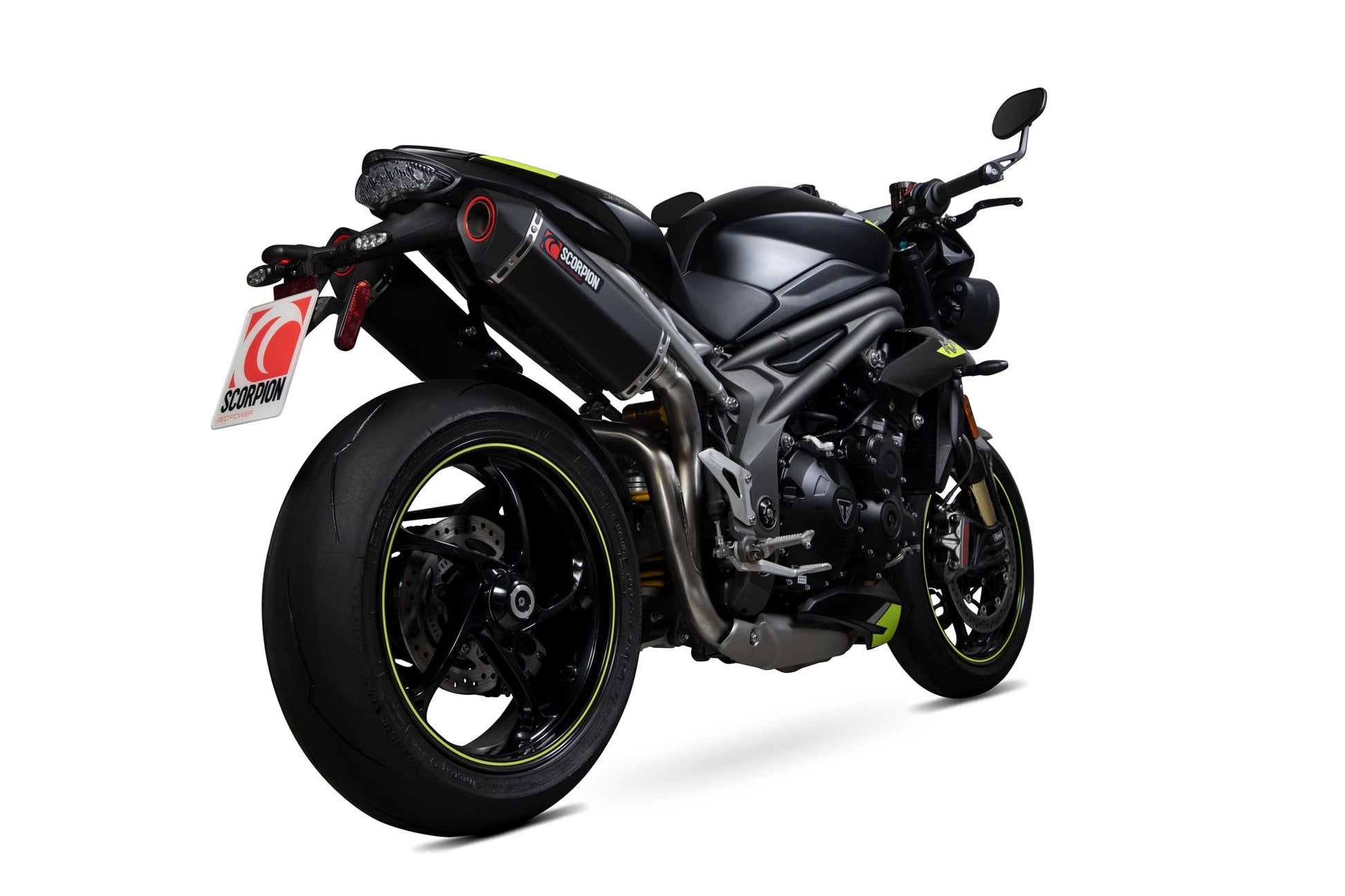 Scorpion RTR88BCER Triumph Speed Triple Serket Parallel Slip-On (Pair) - Black Ceramic Coated Sleeve | ML Performance US US