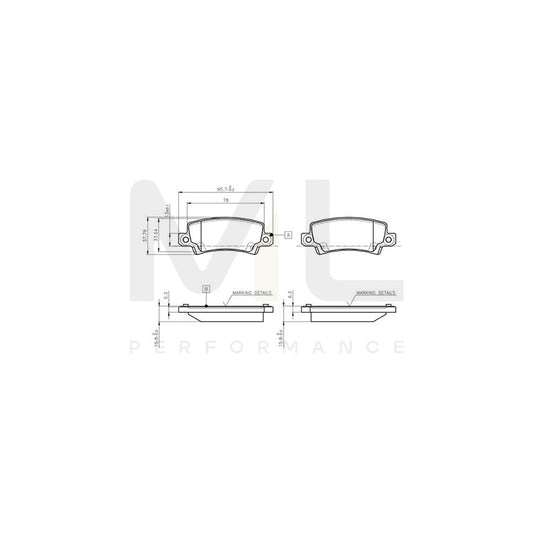 Bosch 0986Tb2416 Brake Pad Set For Toyota Corolla Ix Saloon (E120) Excl. Wear Warning Contact, With Accessories  | ML Performance Car Parts