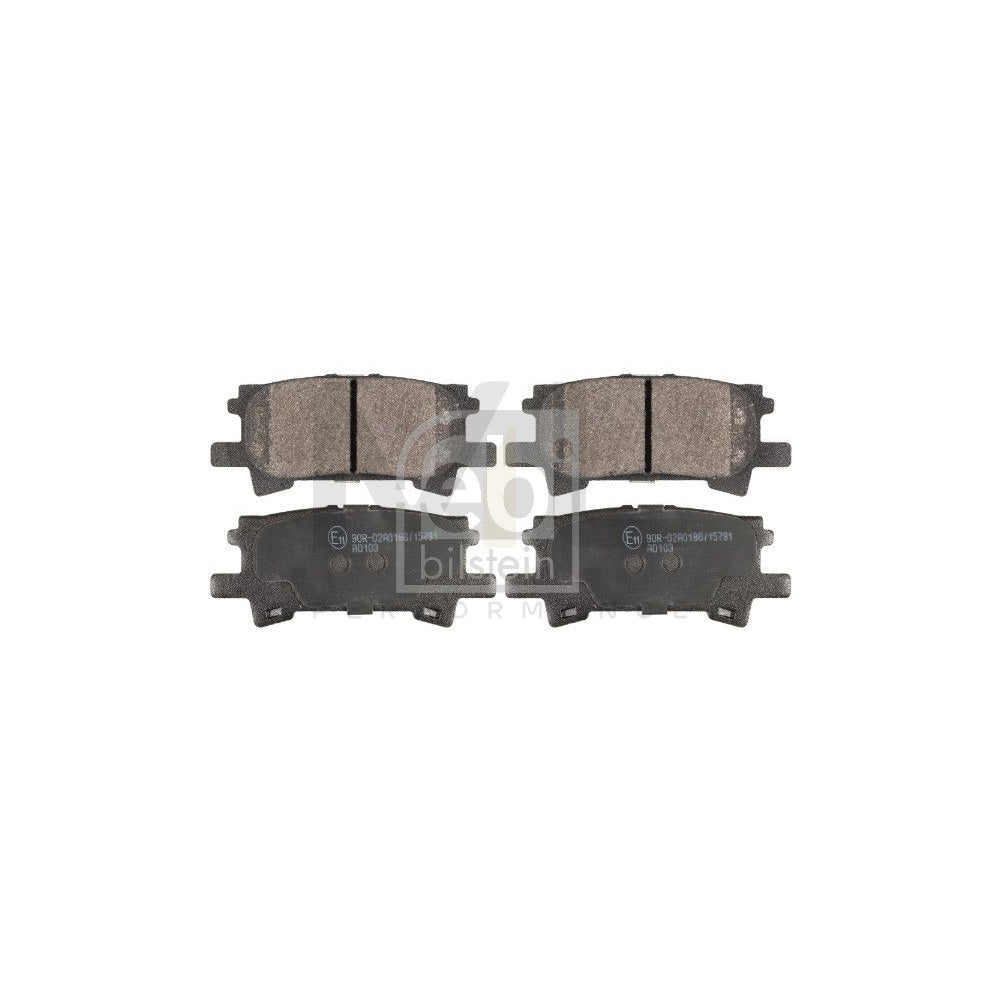 Febi Bilstein 116334 Brake Pad Set Rear Axle