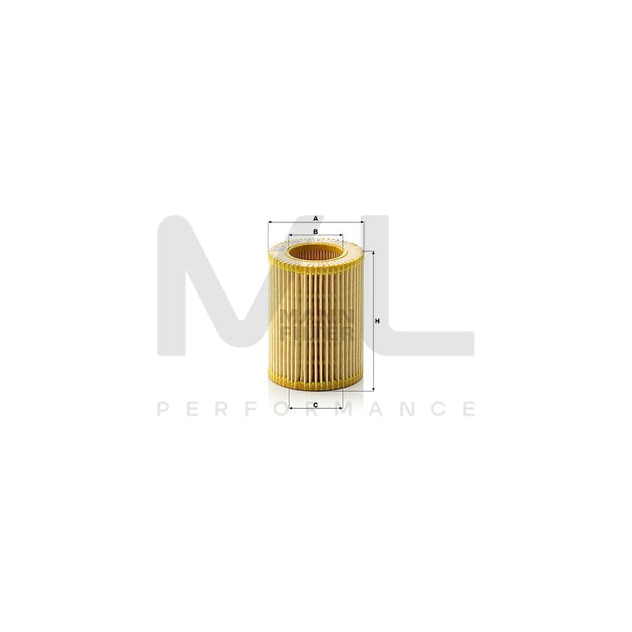 MANN-FILTER HU 714 x Oil Filter with seal, Filter Insert