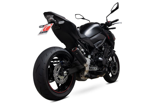Scorpion PKA136BCER Kawasaki Z900 Red Power Slip-On - Black Ceramic Coated Sleeve | ML Performance US US