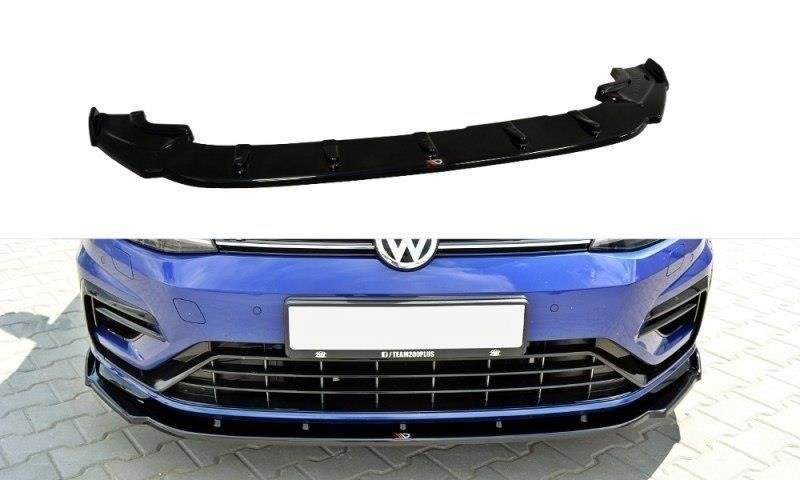Maxton Design VW-GO-7F-R-FD1T Front Splitter V.1 Volkswagen Golf R / R-Line MK7.5 | ML Performance US Car Parts