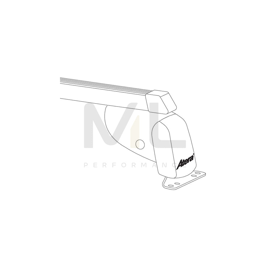 Atera Signo 044107 Roof bars for cars without rails, 110 cm, 100 kg, Steel
