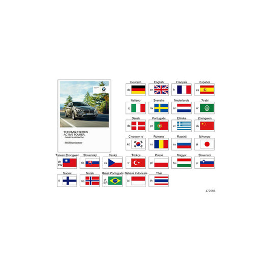 Genuine BMW 01402928573 Owner's Manual For F45 CS (Inc. 218dX, 216d & 225iX) | ML Performance US Car Parts