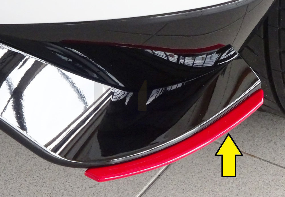 Rieger 00059519 VW Mk7 Golf GTI-TCR Rear Side Splitter 1 | ML Performance UK Car Parts