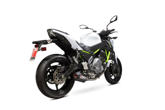 Scorpion RKA117SYSCEO Kawasaki Z650 Serket Parallel Full System - Carbon Fibre Sleeve | ML Performance US US