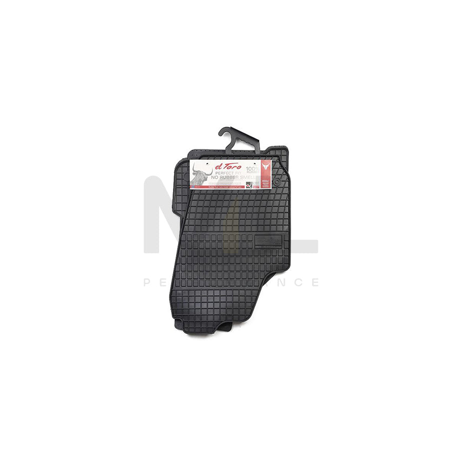 FROGUM Tailored 0015 Floor mat set Elastomer, Front and Rear, Quantity: 4, Black, (LHD)