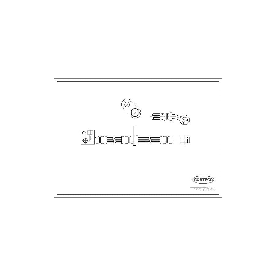 Corteco 19032983 Brake Hose for Honda Jazz