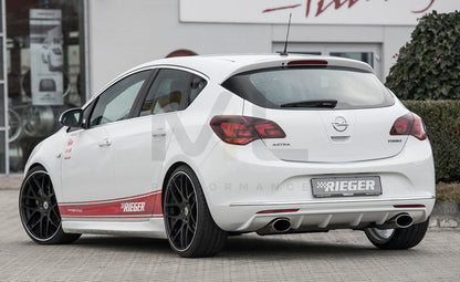 Rieger 00051324 Opel Astra J Rear Diffuser 3 | ML Performance UK Car Parts