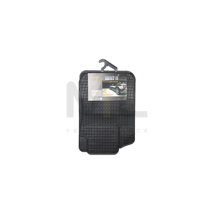 FROGUM Universal fit 0014 Floor mat set Elastomer, Front and Rear, Quantity: 4, Black