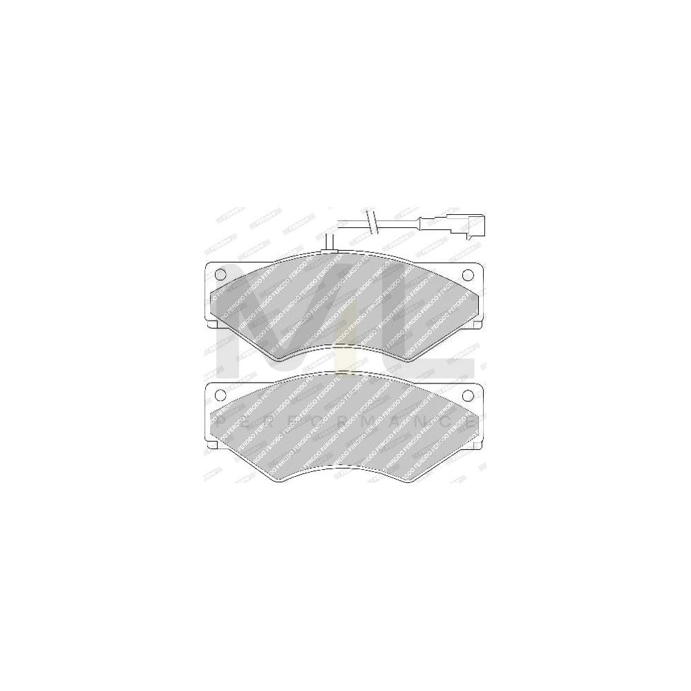 Ferodo Premier Fdb1297 Brake Pad Set Incl. Wear Warning Contact, With Piston Clip | ML Performance Car Parts