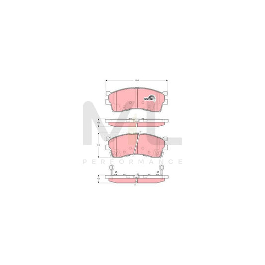 TRW Cotec Gdb3285 Brake Pad Set With Acoustic Wear Warning | ML Performance Car Parts