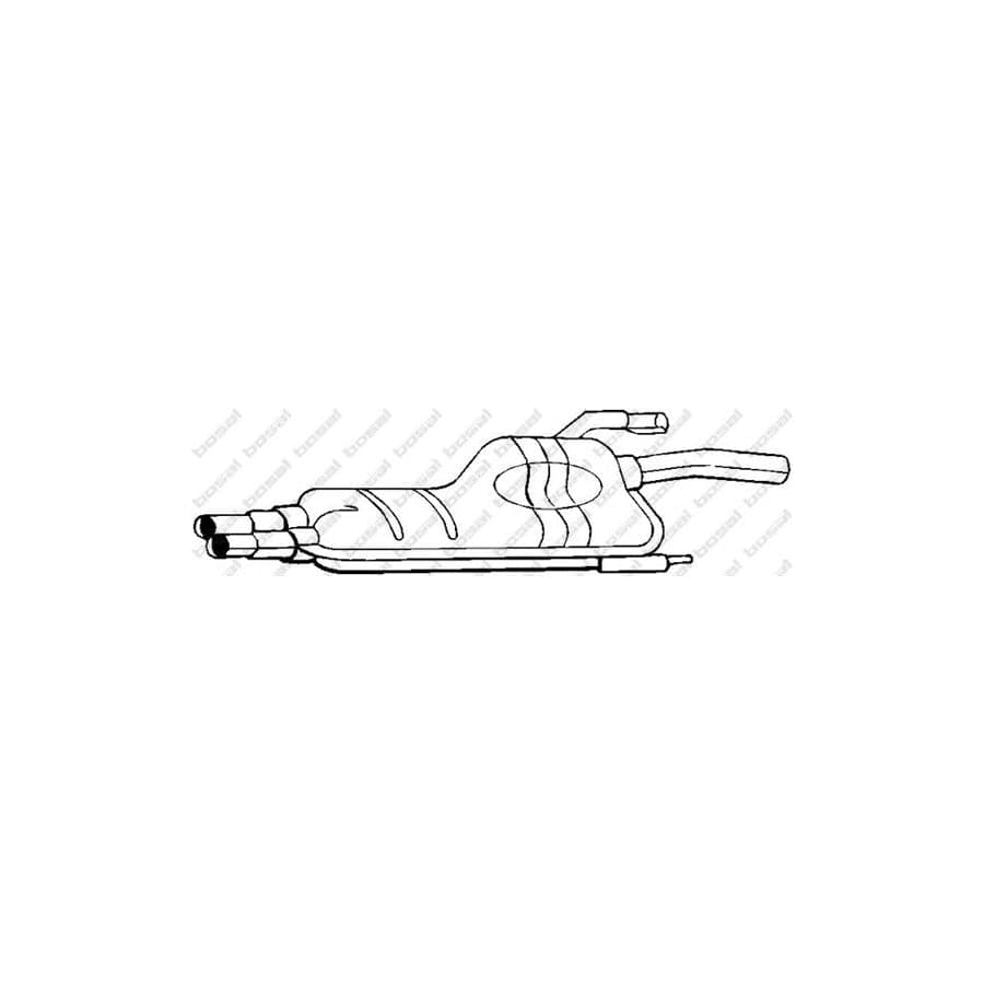 Bosal 247-891 Middle Silencer for BMW 5 Saloon (E28)