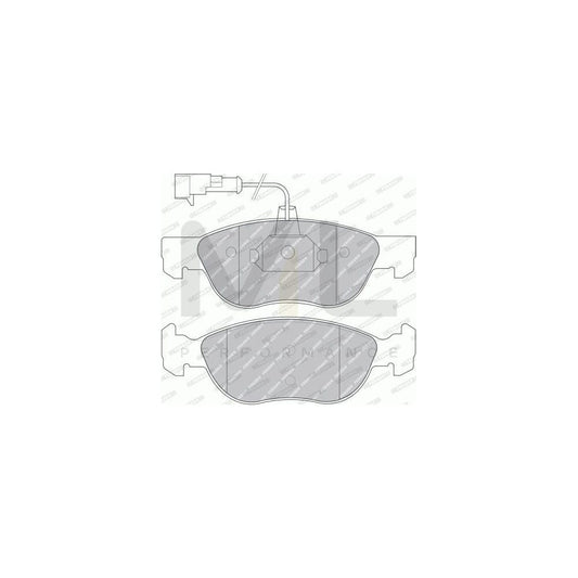 Ferodo Fqt1425 Brake Pad Set Front Axle, Excl. Wear Warning Contact | ML Performance Car Parts