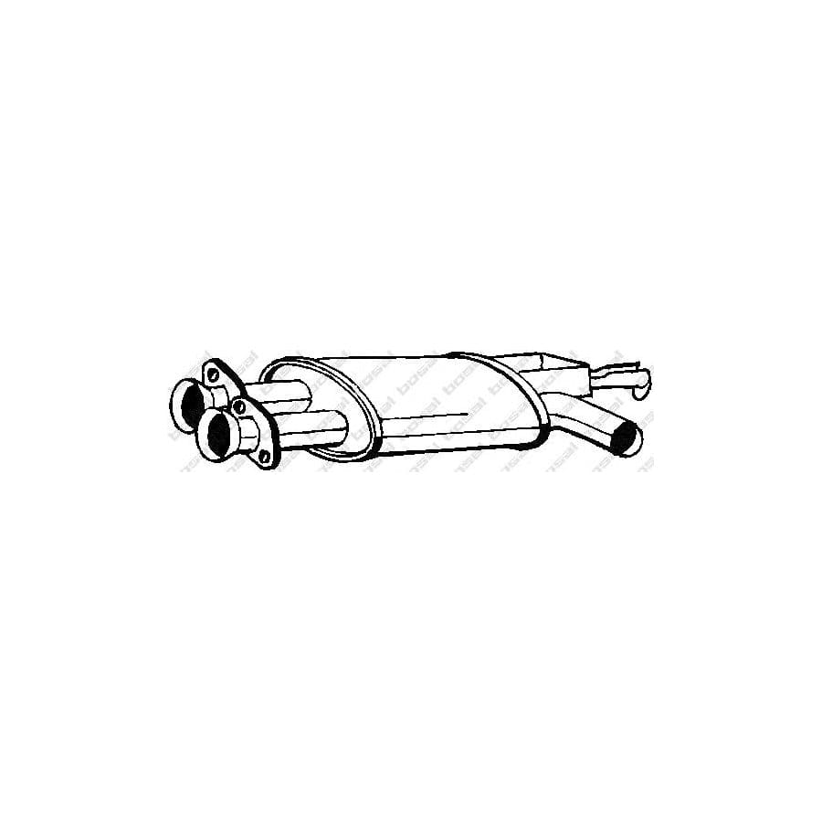 Bosal 247-141 Middle Silencer for BMW 5 Saloon (E34)