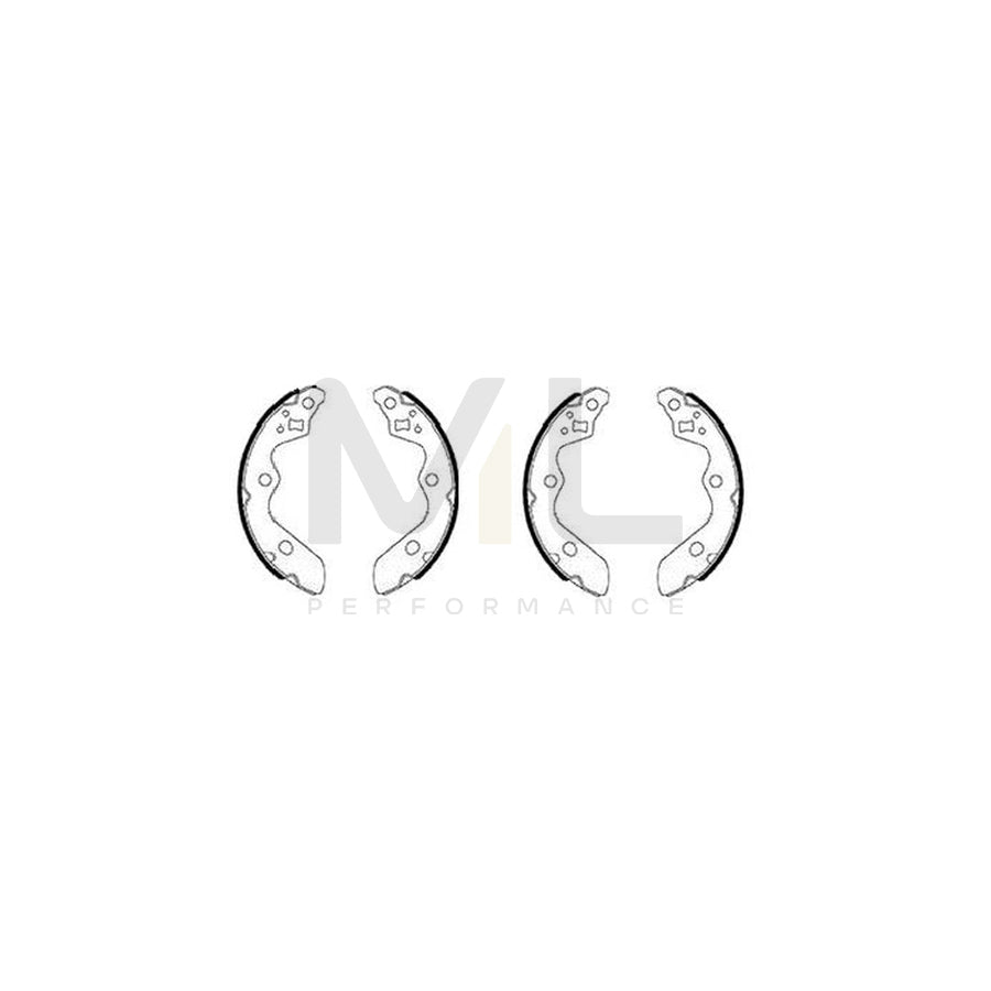 TEXTAR 91085900 Brake Shoe Set without handbrake lever | ML Performance Car Parts