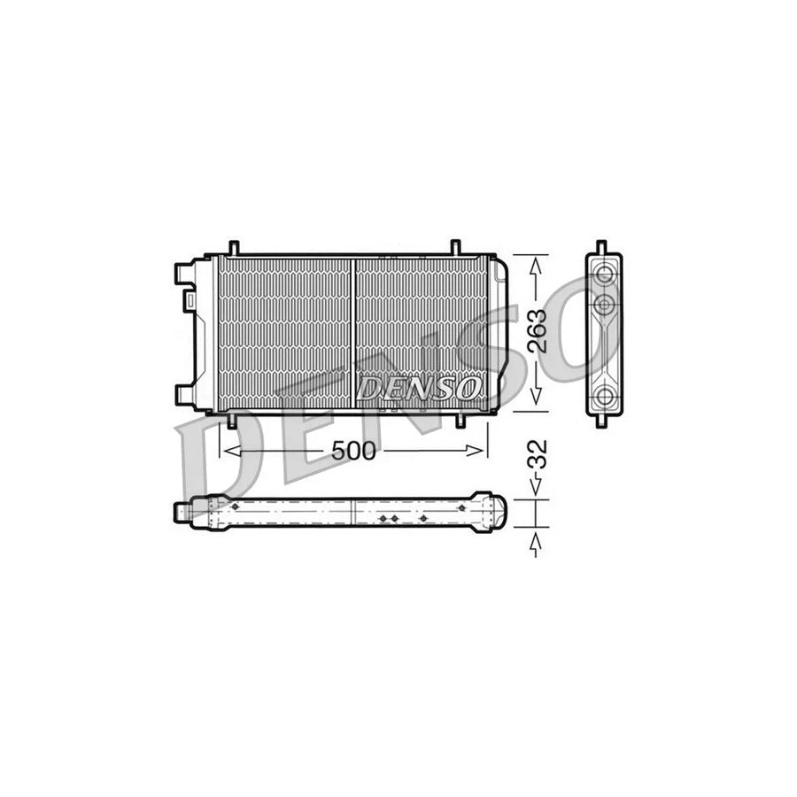 DENSO DRM03010 Engine Radiator for Austin Metro Hatchback