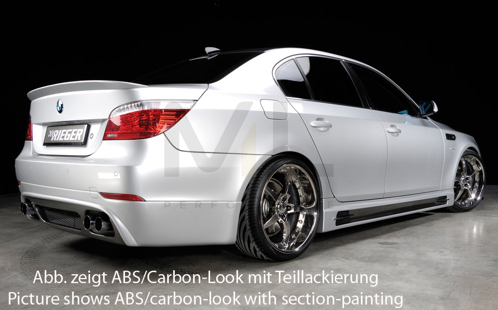 Rieger 00099547 BMW 5 Series E60 Rear Diffuser 3 | ML Performance UK Car Parts