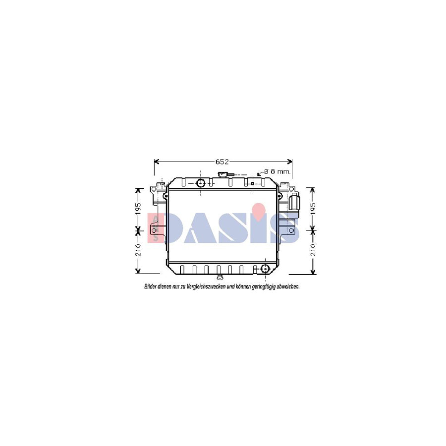 AKS Dasis 360390N Engine Radiator for Daihatsu Sportrak