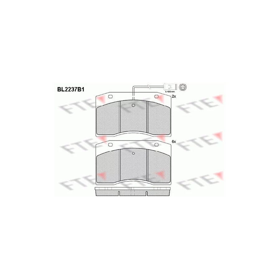 FTE Bl2237B1 Brake Pad Set