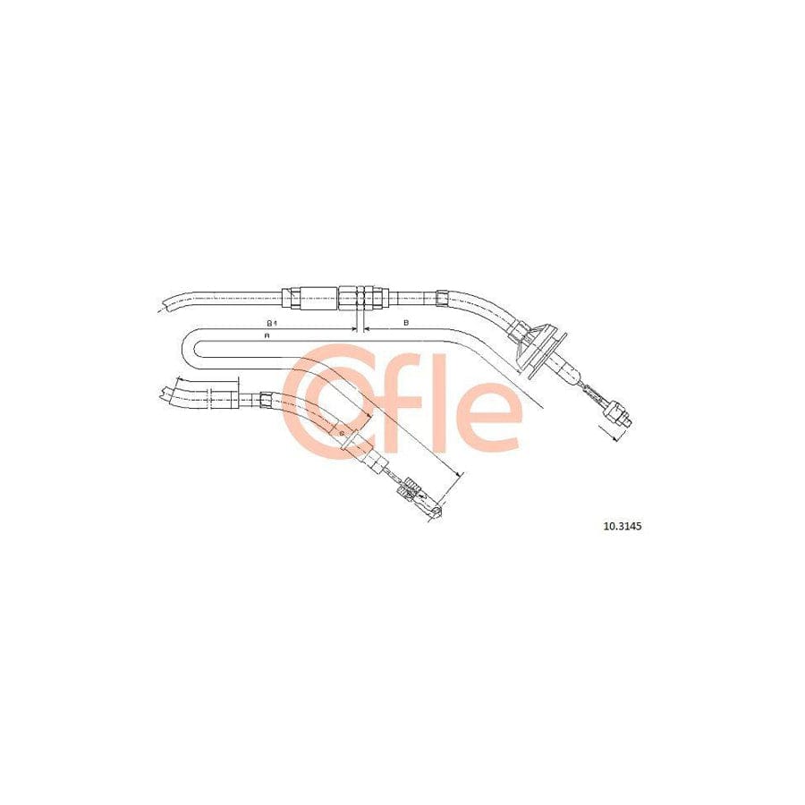 Cofle 10.3145 Clutch Cable