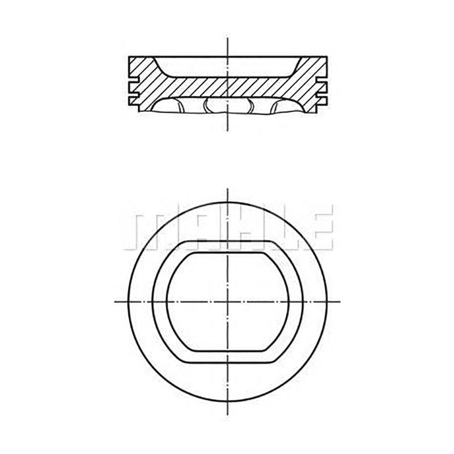 MAHLE ORIGINAL 009 37 00 Piston for FIAT Croma I Hatchback (154) 84 mm, with piston rings | ML Performance Car Parts