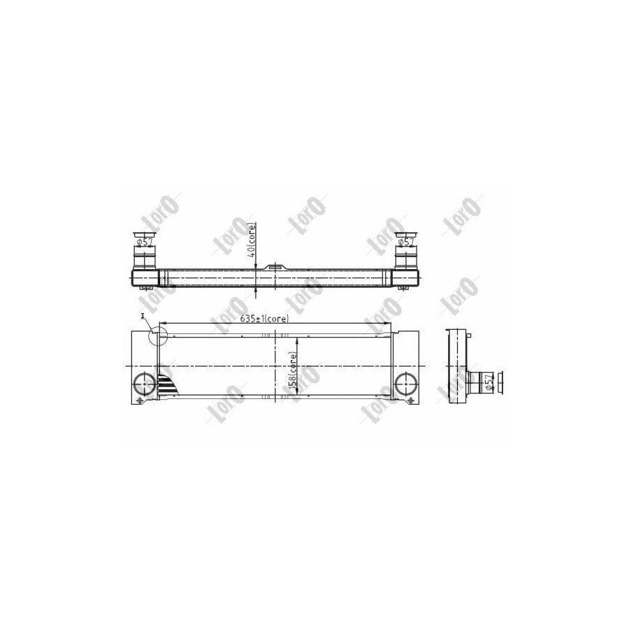 Abakus 0540180010 Intercooler