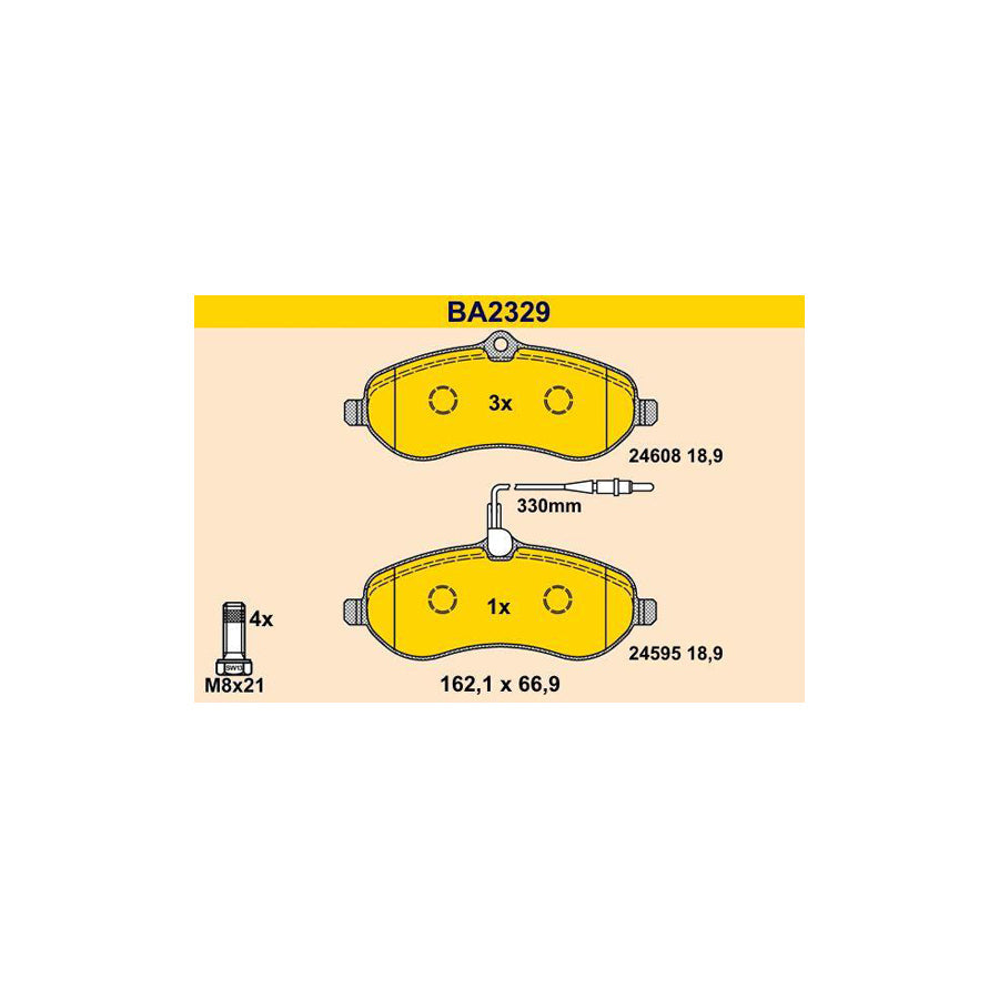 Barum Ba2329 Brake Pad Set