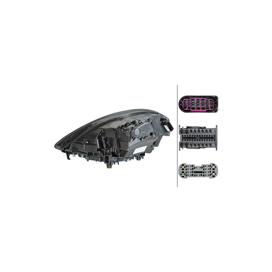 Hella 1EX 012 254-421 Headlight For Porsche Panamera