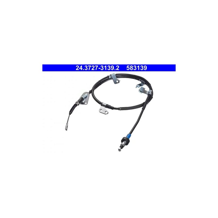 ATE 24.3727-3139.2 Hand Brake Cable for Hyundai Santa F   III (DM)