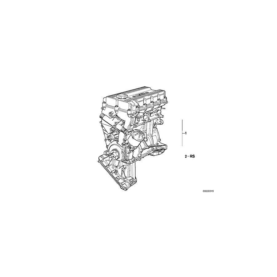 Genuine BMW 11009059259 E30 Set Mounting Parts Short Engine (Inc. 318i & 318is) | ML Performance US Car Parts