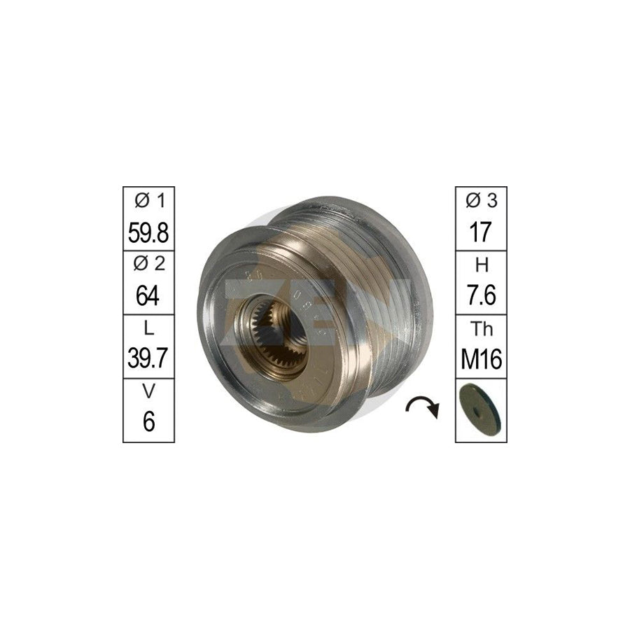 Era ZN5460 Alternator Freewheel Clutch