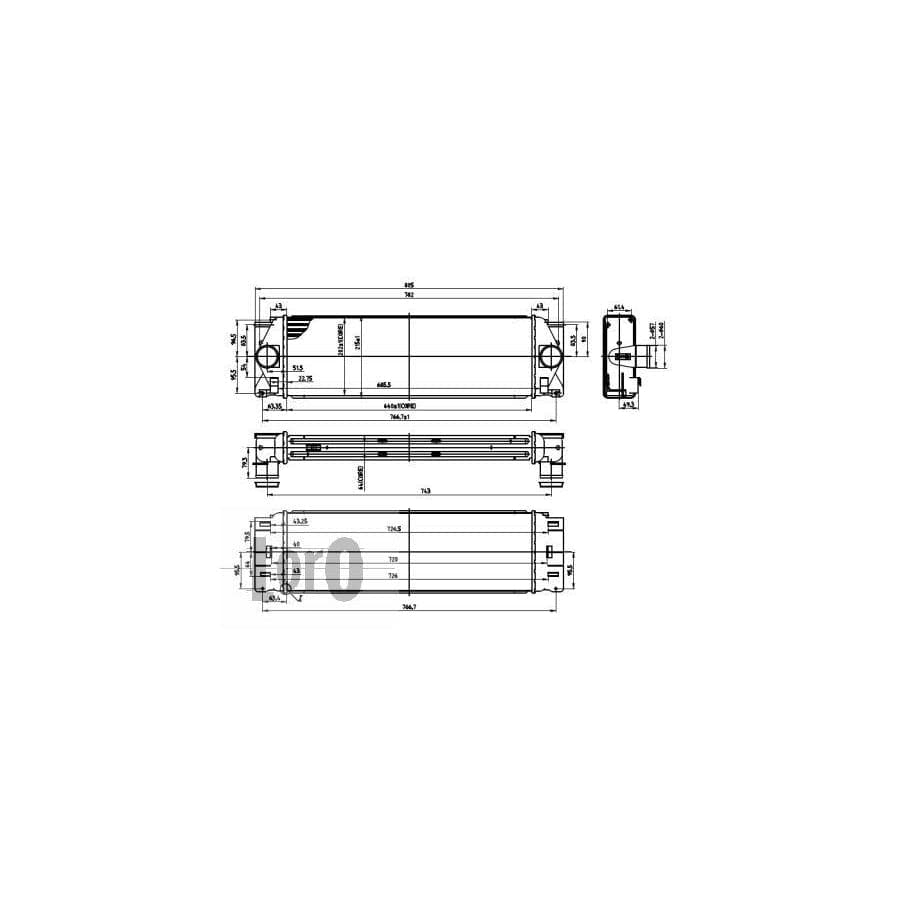 Abakus 0540180009 Intercooler Suitable for Mercedes-Benz Sprinter