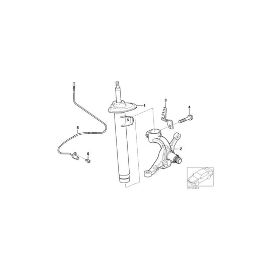 Genuine BMW 31316785990 E85 Front Right Spring Strut (Inc. Z4 2.0i, Z4 2.5si & Z4 3.0i) | ML Performance US