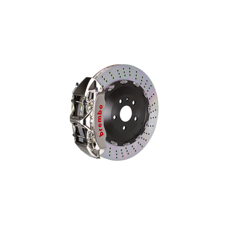 Brembo 1N1.9507AR Audi Q7 Front GT-R 6-Pistons Drilled 2-piece Big Brake Kit 405x34mm | ML Performance US Car Parts