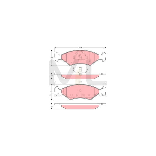 TRW Gdb3178 Brake Pad Set Not Prepared For Wear Indicator | ML Performance Car Parts