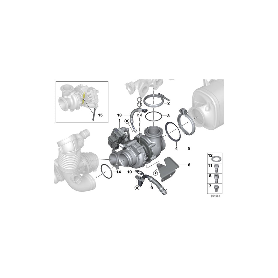 Genuine BMW 11428515004 G30 G31 G12 Return Pipe (Inc. X4 30dX, 730LdX & X6 30dX) | ML Performance US Car Parts